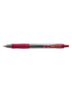 PBL-G2-7DR-P,Set 12 rollere cu gel Pilot Begreen G-2+ diverse culori 0.7 mm cu click rosu inchis