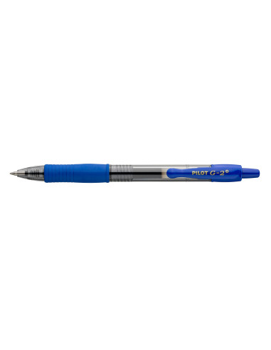 PBL-G2-7BB-P,Set 12 rollere cu gel Pilot Begreen G-2+ diverse culori 0.7 mm cu click albastru inchis