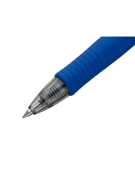 PBL-G2-7BB-P,Set 12 rollere cu gel Pilot Begreen G-2+ diverse culori 0.7 mm cu click albastru inchis