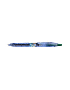 PBL-B2P-7G-BG-P,Set 10 rollere cu gel Pilot B2P Begreen diverse culori 0.7 mm cu click verde