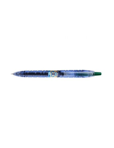 PBL-B2P-7G-BG-P,Set 10 rollere cu gel Pilot B2P Begreen diverse culori 0.7 mm cu click verde