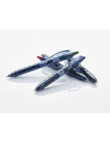 PBL-B2P-7G-BG-P,Set 10 rollere cu gel Pilot B2P Begreen diverse culori 0.7 mm cu click verde