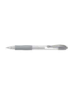 PBL-G2-7M-SI-P,Set 12 rollere cu gel Pilot G-2 culori metalice 0.7 mm cu click argintiu