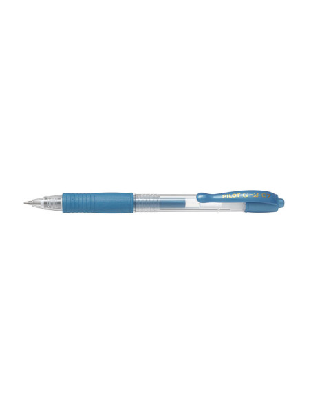 PBL-G2-7M-L-P,Set 12 rollere cu gel Pilot G-2 culori metalice 0.7 mm cu click albastru