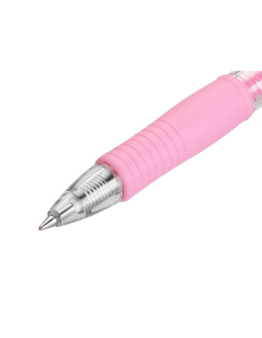 PBL-G2-7M-L-P,Set 12 rollere cu gel Pilot G-2 culori metalice 0.7 mm cu click albastru
