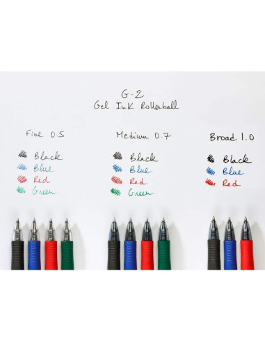 PWLT556183,Set 12 rollere cu gel Pilot G2 albastru 0.7 mm si 12 rezerve