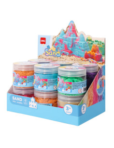 DLEY012,Nisip kinetic borcan 150g diverse culori deli
