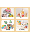 DLEC193-12,Markere acrilice set 12 culori color emotion deli