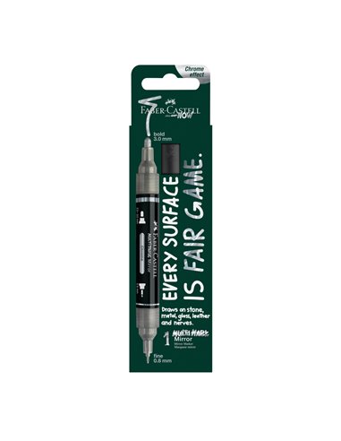 FC185961,Blister marker acrilic multimark cul. 551 efect oglinda faber-castell