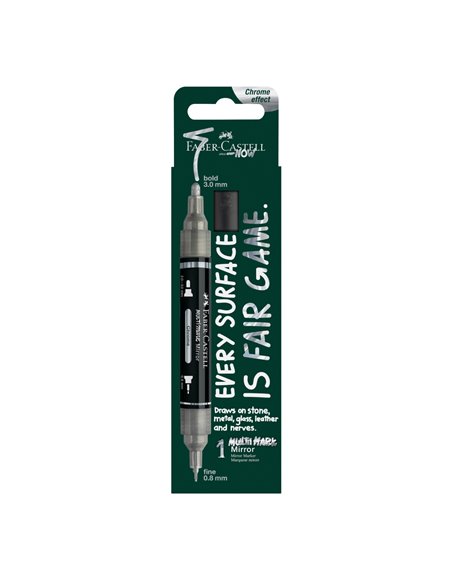 FC185961,Blister marker acrilic multimark cul. 551 efect oglinda faber-castell