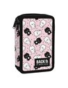 Penar echipat cu 2 fermoare Derform BackUP 6 DW 32, Motiv Pink Kitties