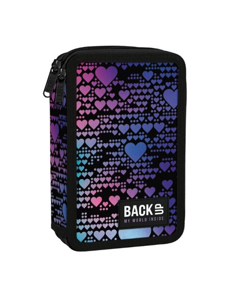 Penar echipat cu 2 fermoare Derform BackUP 7 DW 18, Motiv Dance hearts