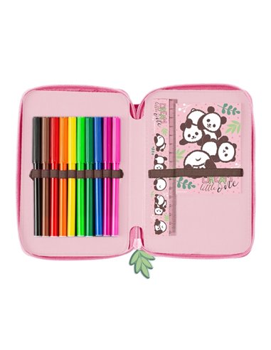 Penar echipat cu 2 fermoare Derform PWDPA10, Motiv Panda 10