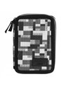 Penar echipat cu 2 fermoare Derform BackUP DF 38, Motiv Pixel Blocks