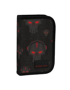 Penar echipat cu 1 fermoar si 2 extensii Derform BackUP 6 SW45, Motiv Red robots