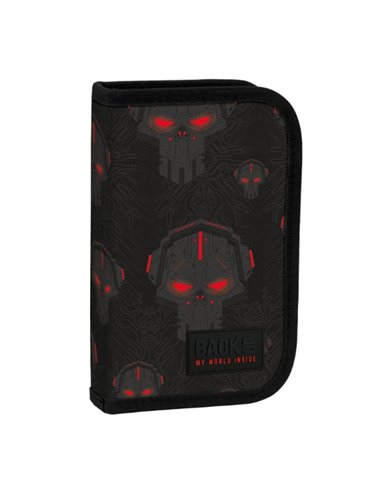 Penar echipat cu 1 fermoar si 2 extensii Derform BackUP 6 SW45, Motiv Red robots