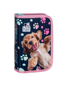 Penar echipat cu 1 fermoar si 2 extensii Derform Cleo&Frank PWJCF44, Motiv Best friend (Dog)