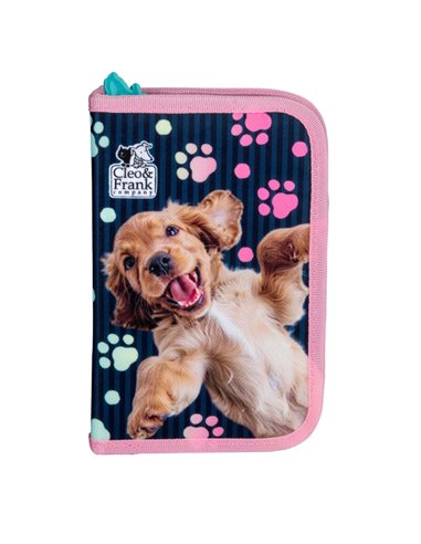 Penar echipat cu 1 fermoar si 2 extensii Derform Cleo&Frank PWJCF44, Motiv Best friend (Dog)