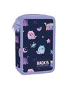 Penar echipat cu 3 fermoare Derform BackUP 7 EW 25, Motiv violet kittens