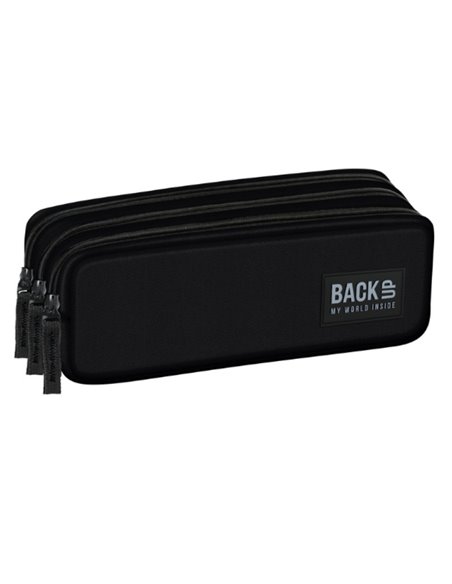 Penar etui cu 3 fermoare Derform BackUP 7 G 56, Negru