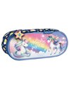 Penar etui cu 1 fermoar si o clapa interioara Derform P1AJR16, Motiv unicorn 16