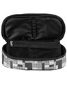 Penar etui cu 1 fermoar si o clapa interioara Derform BackUP P1ADF38, Motiv Pixel Blocks