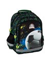 Ghiozdan scoala Derform PL15BPI20, 3 fermoare, 38 x 28 x 16 cm, Motiv football