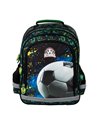 Ghiozdan scoala Derform PL15BPI20, 3 fermoare, 38 x 28 x 16 cm, Motiv football