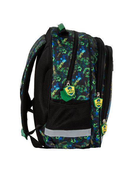 Ghiozdan scoala Derform PL15BPI20, 3 fermoare, 38 x 28 x 16 cm, Motiv football