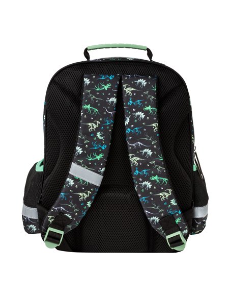 Ghiozdan scoala Derform PL15BDN20, 3 fermoare, 38 x 28 x 16 cm, Motiv T-TEX attack