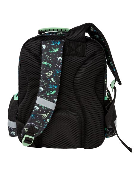 Ghiozdan scoala Derform PL15BDN20, 3 fermoare, 38 x 28 x 16 cm, Motiv T-TEX attack