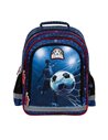Ghiozdan scoala Derform PL15BPI19, 3 fermoare, 38 x 28 x 18 cm, Motiv football