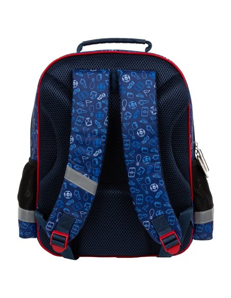 Ghiozdan scoala Derform PL15BPI19, 3 fermoare, 38 x 28 x 18 cm, Motiv football