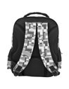 Ghiozdan scoala Derform BackUP, 3 fermoare, 38 x 28 x 16 cm, Motiv Pixel Blocks