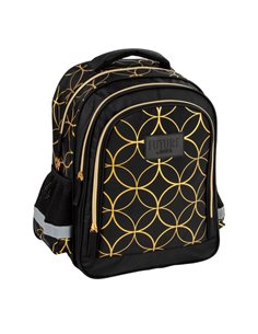 Ghiozdan scoala Derform BackUP, 3 fermoare, 38 x 28 x 16 cm, Motiv grafic