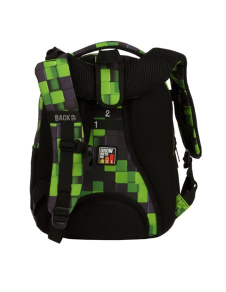 Ghiozdan scoala Derform BackUP PLB6O31, 4 fermoare, 39x27x20 cm, Metasphere