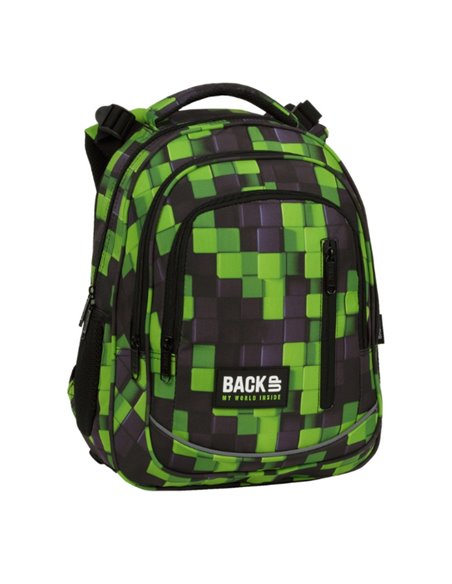 Ghiozdan scoala Derform BackUP PLB6O31, 4 fermoare, 39x27x20 cm, Metasphere