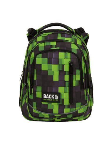Ghiozdan scoala Derform BackUP PLB6O31, 4 fermoare, 39x27x20 cm, Metasphere