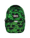 Ghiozdan scoala Derform BackUP PLB7P64, 4 fermoare, 39x27x20 cm, Pixel gaming