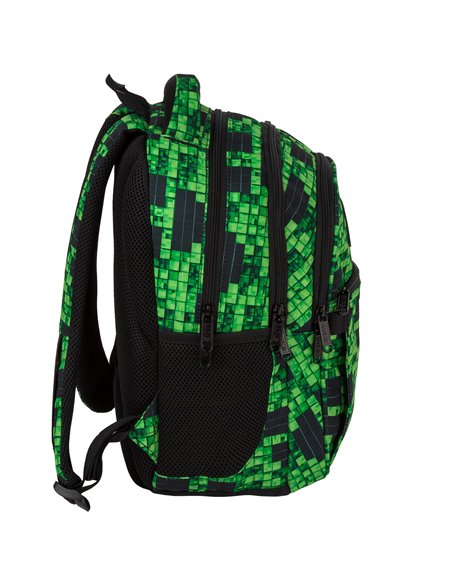 Ghiozdan scoala Derform BackUP PLB7P64, 4 fermoare, 39x27x20 cm, Pixel gaming