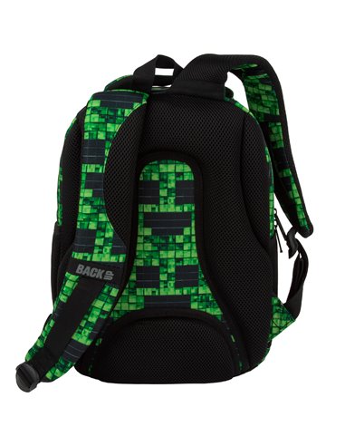 Ghiozdan scoala Derform BackUP PLB7P64, 4 fermoare, 39x27x20 cm, Pixel gaming