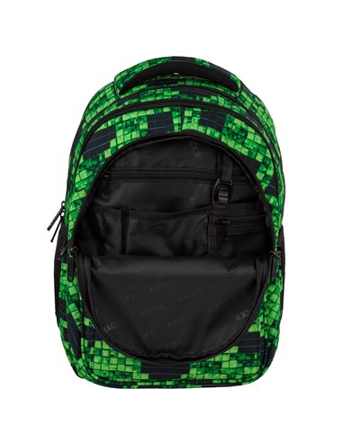 Ghiozdan scoala Derform BackUP PLB7P64, 4 fermoare, 39x27x20 cm, Pixel gaming