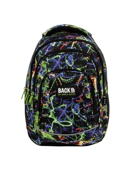 Ghiozdan scoala Derform BackUP PLB5A54, 4 fermoare, 42x30x20 cm, Lights