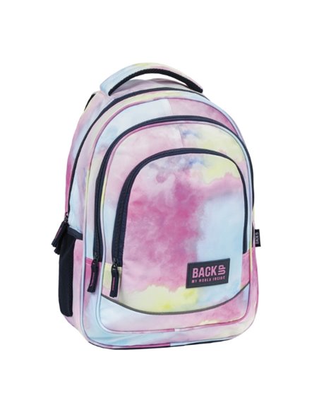 Ghiozdan scoala Derform BackUP PLB5X29, 3 fermoare, 42x30x20 cm, Summer Vibes