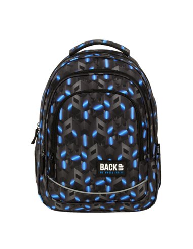 Ghiozdan scoala Derform BackUP PLB6X44, 3 fermoare, 42x30x20 cm, Riddle