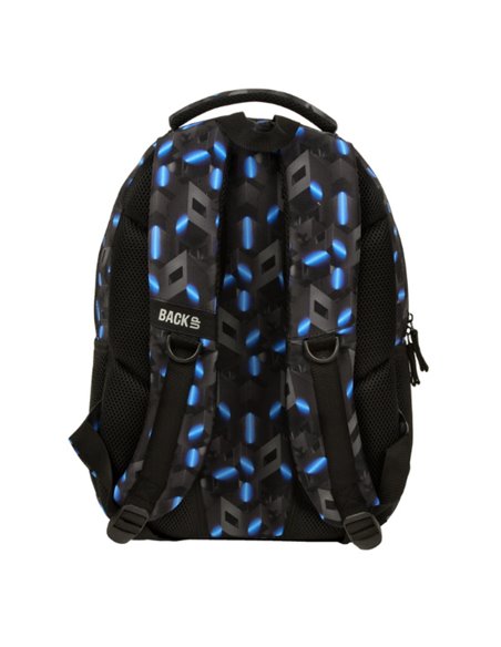 Ghiozdan scoala Derform BackUP PLB6X44, 3 fermoare, 42x30x20 cm, Riddle
