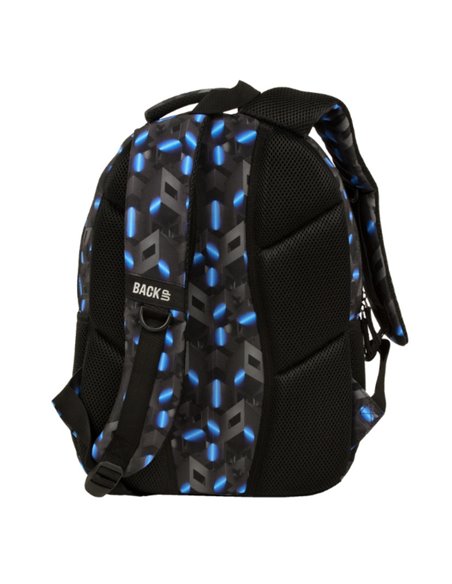 Ghiozdan scoala Derform BackUP PLB6X44, 3 fermoare, 42x30x20 cm, Riddle