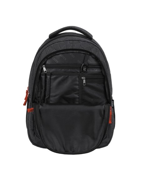 Ghiozdan scoala Derform BackUP PLB5X46, 3 fermoare, 42x30x20 cm, Hi-Tech