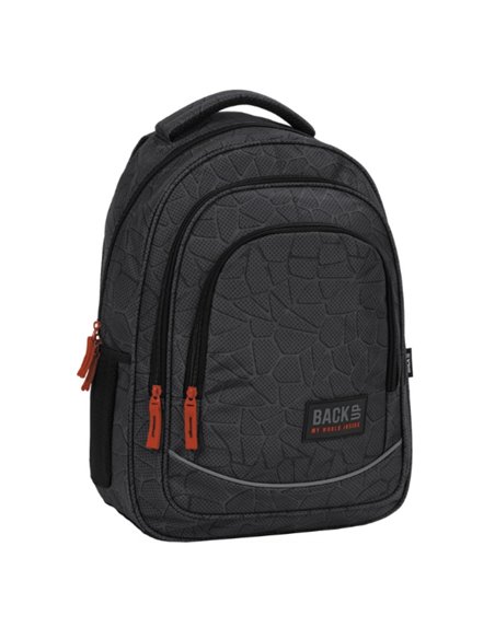 Ghiozdan scoala Derform BackUP PLB5X46, 3 fermoare, 42x30x20 cm, Hi-Tech