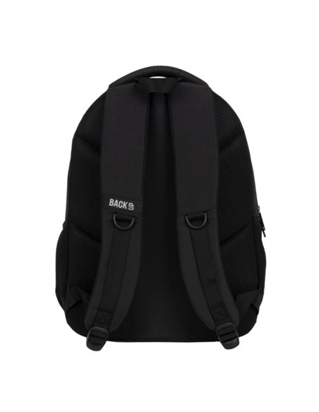 Ghiozdan scoala Derform BackUP PLB7W56, 4 fermoare, 45x32x23 cm, Negru